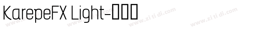KarepeFX Light字体转换